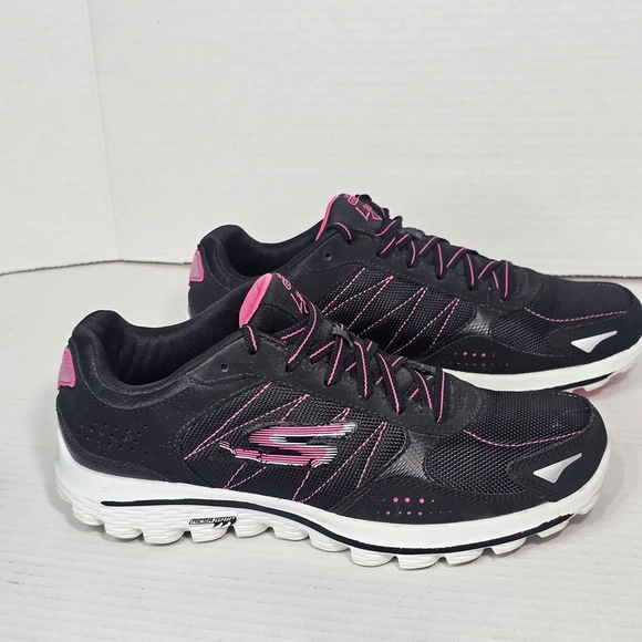 Skechers Shoes - Skechers Women's Black and Pink Athletic Shoes